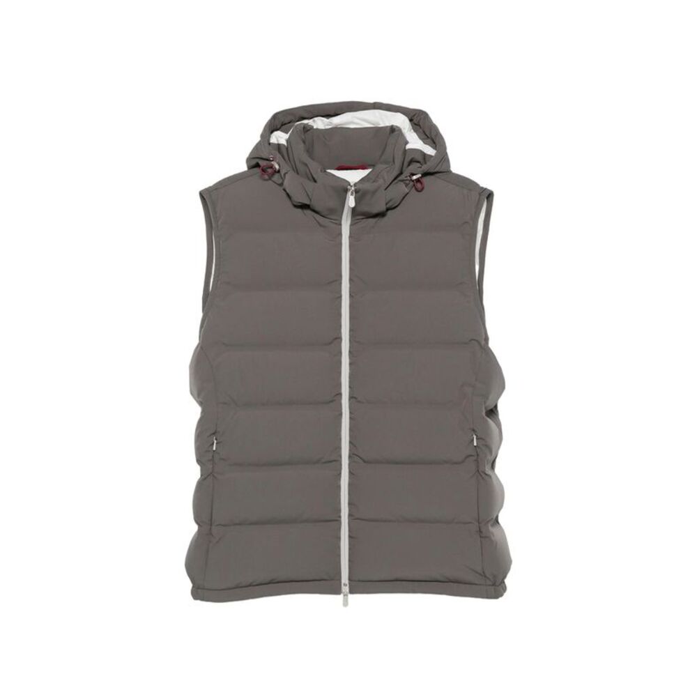 Brunello Cucinelli Grey Jackets - Waistcoats & Gilets Men